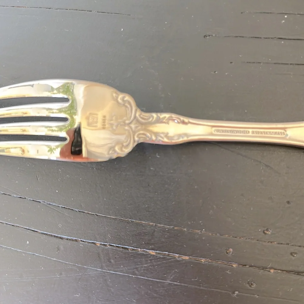 Wedgwood St Moritz 18/10 Stainless  Dinner Fork 8”  Silver Flatware